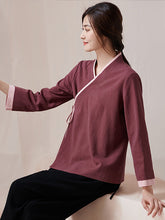 Retro Oriental Charm  Solid Color Clasp Top